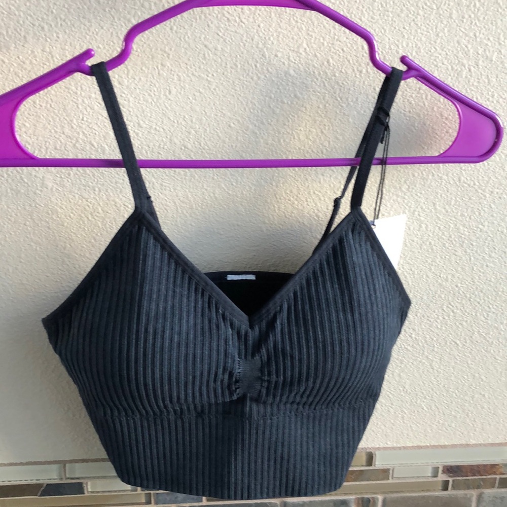 Zyia New XL Charcoal Seamless Esker Longline Bra